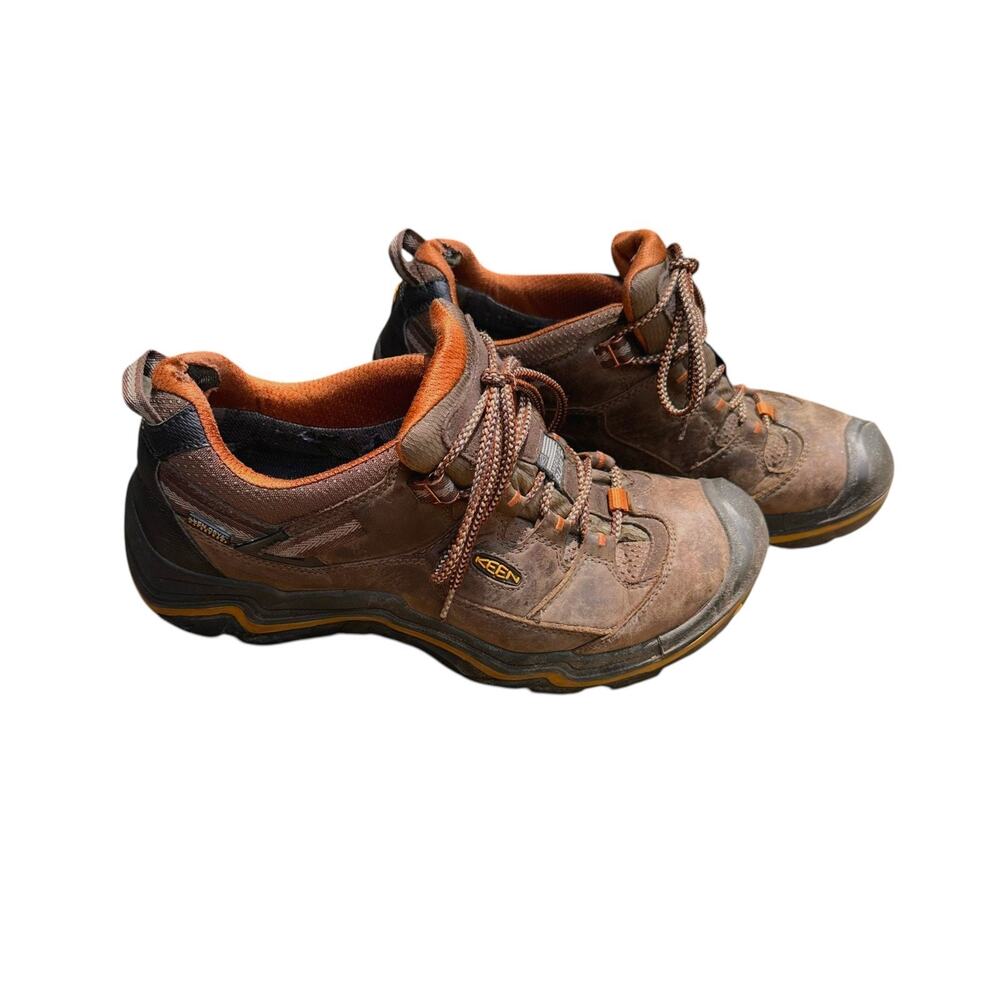 Keen Durand Low Top Shoes Mens 11.5 Brown Leather Waterproof Hiking Trail Boots